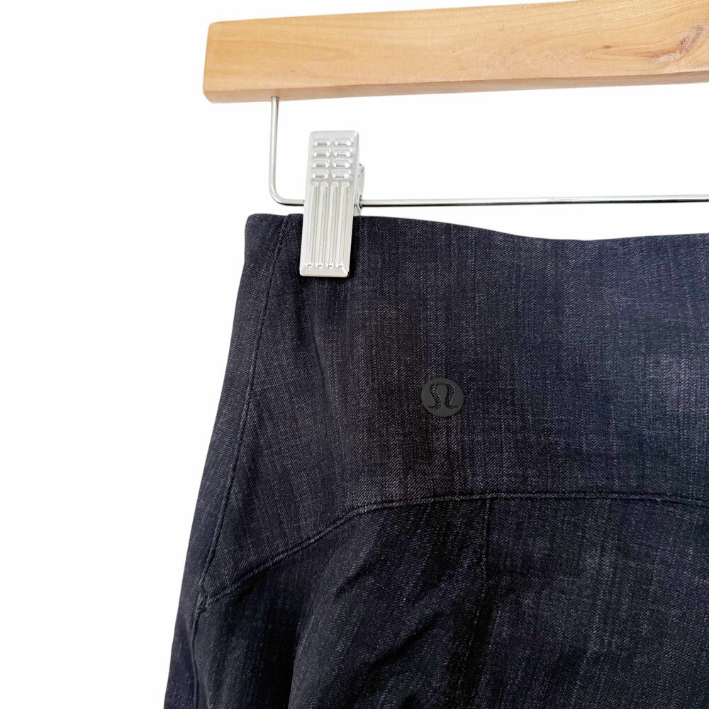 Lululemon Here To There High Rise 7/8 Pants Crosshatch Texture Sz 6 - Picture 3 of 5